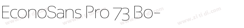 EconoSans Pro 73 Bo字体转换